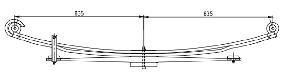Rear Spring 99445125 for IVECO