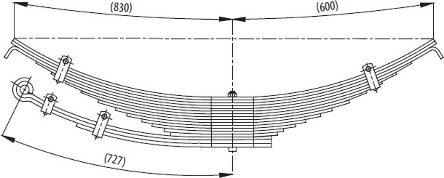 Rear Spring for DODGE AS 26 200 SN