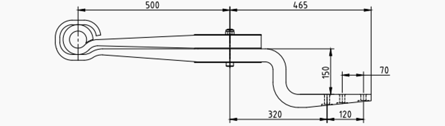 Trailer Rear Spring 508213330 for BPW