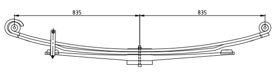 Rear Spring 98401395 for IVECO