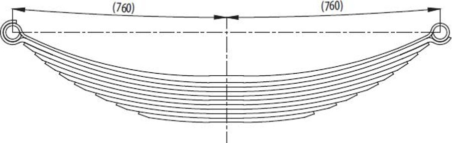 Rear Spring 90x13/20 for IVECO 340-E34 ETR