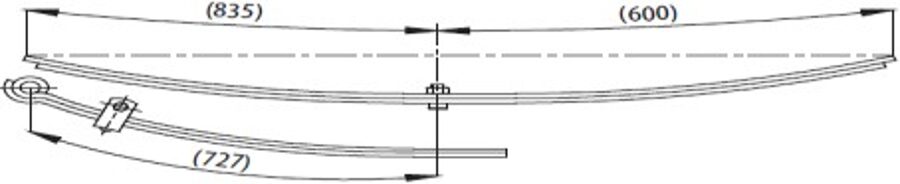 Rear Spring for DODGE AS 26 235