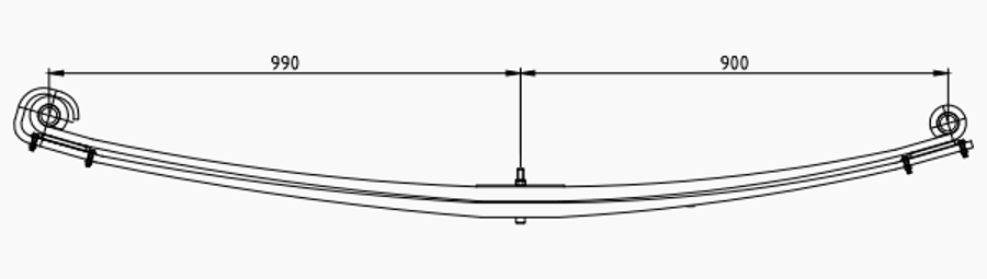 Front Spring 257855 for VOLVO