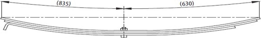 Additional Axle Spring for DODGE AS 26 235