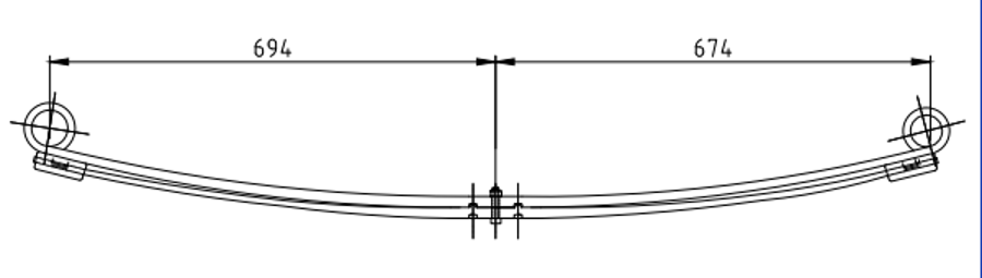 Rear Spring YC155560HF YC155560GM for FORD