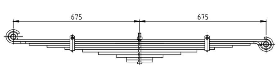  Rear Spring 8554767 for IVECO