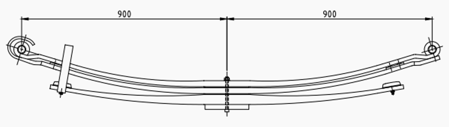 Rear Spring 81434006904 for MAN