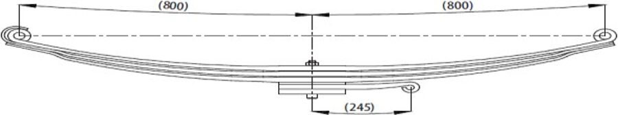 Front Spring 500425542 for IVECO ASTRA HD8