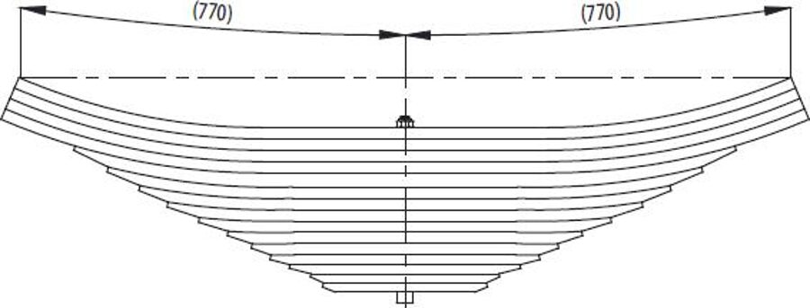 Rear Spring 6243200106/33677000 for MERCEDES 2628 Wholesale