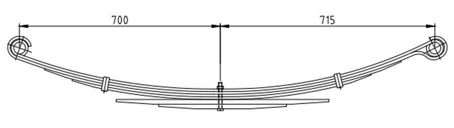 Rear Spring 93809566 for IVECO