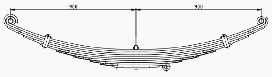Front Spring 81434006432 for MAN