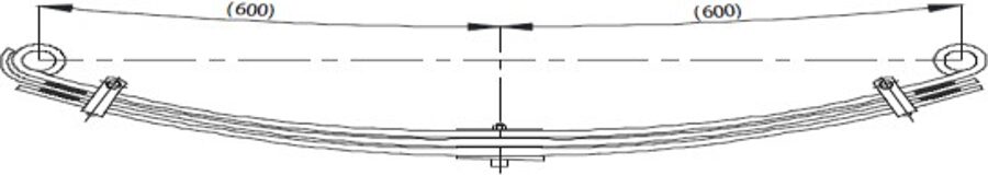 Front Spring 70x14/7 for TEMSA MTS 7,5T