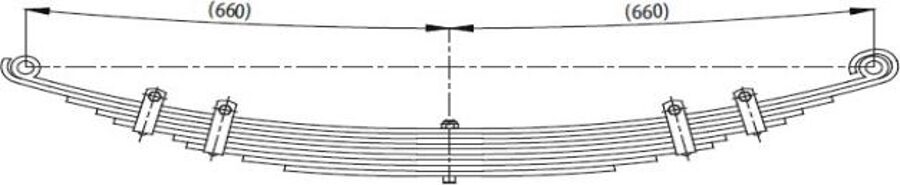 Rear Spring 60x8-9 for OTOKAR MINB