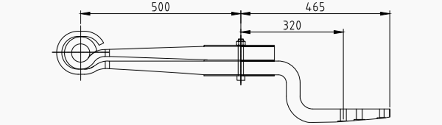 Trailer Rear Spring 508212190 for BPW