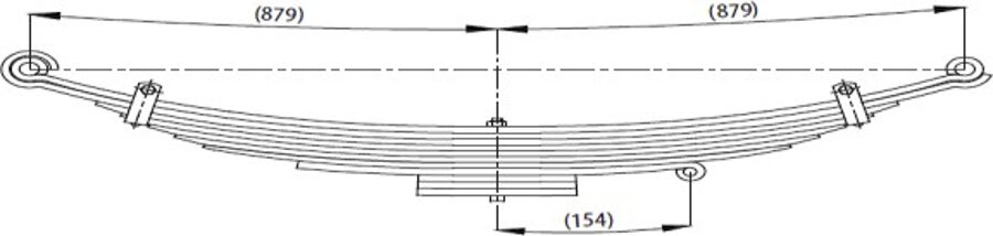 Front Spring 72382 for IVECO E.CARGO E250