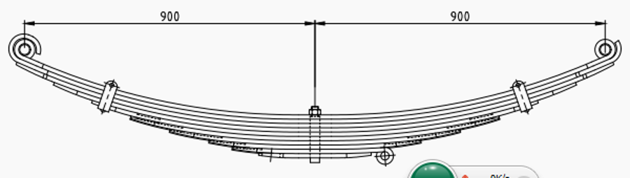Front Spring 81434026539 for MAN