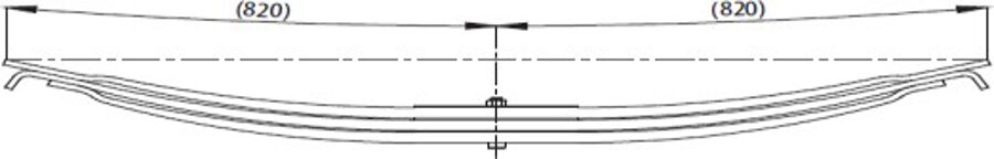 Rear Spring for DODGE AS 26 200 PRB