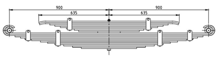 Rear Spring 4677539 for IVECO