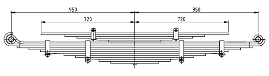 Rear Spring 42071652 for IVECO