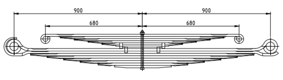 Rear Spring 8169269 for IVECO