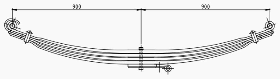 Front Spring 81434006412 for MAN