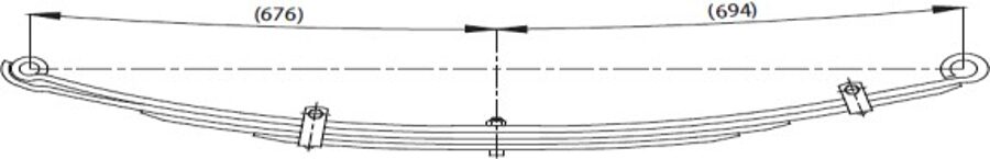 Rear Spring 92VT5560CC/92VT5560AA for FORD 