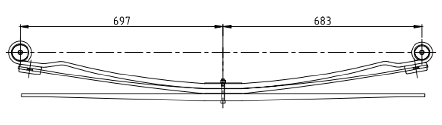Rear Spring V1C155560CA for FORD