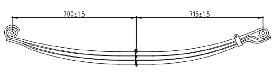 Rear Spring 500377692 for IVECO