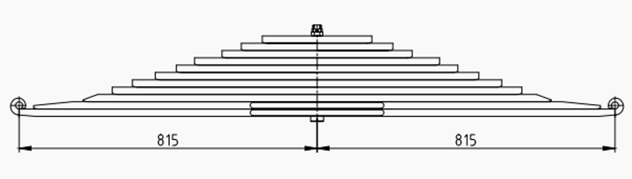 Rear Spring 81434006668 for MAN