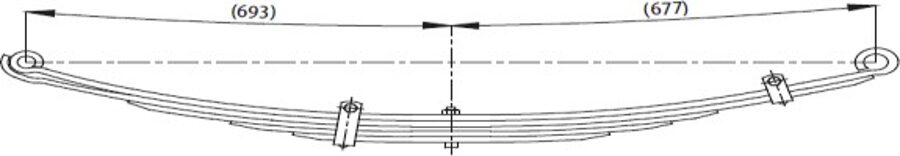 Rear Spring 93VT5560BC/93VT5560BD for FORD 