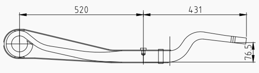 Trailer Rear Spring 3149004500 3155103600 3149004501 for SAF