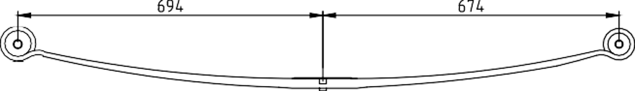 Rear Spring 6C115560BB for FORD