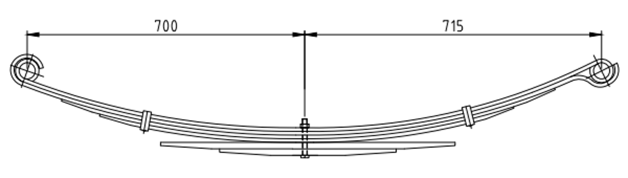Rear Spring 500313833 for IVECO