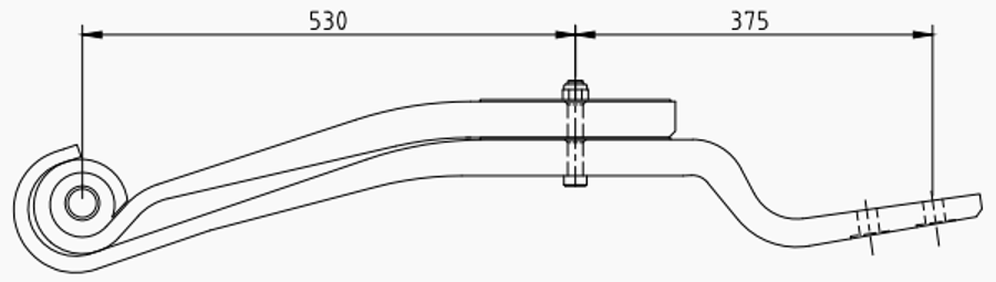Trailer Rear Spring 3149003901 for SAF
