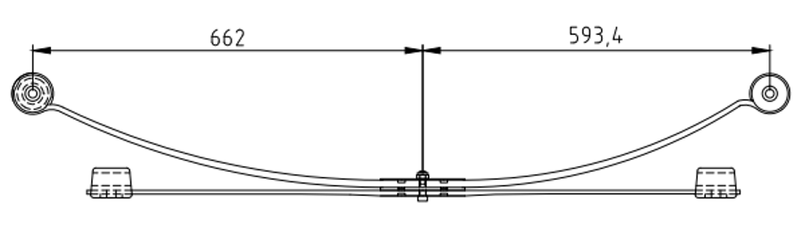 Rear Spring 2T145560FP for FORD