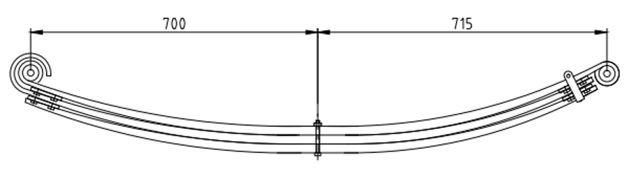Rear Spring 500377692 for IVECO