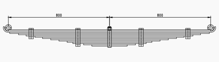 Front Spring 81434006331 for MAN