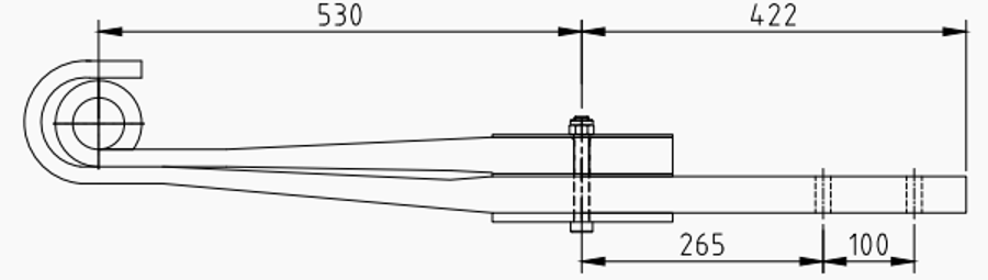 Trailer Rear Spring 21222118 for ROR