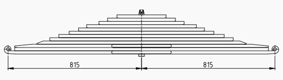 Rear Spring 81434006825 for MAN