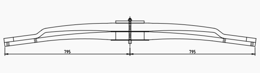 Rear Spring 257452 for VOLVO