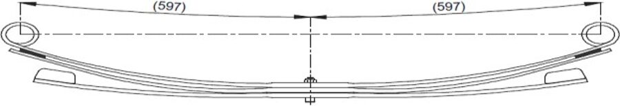 Rear Spring 51RS701035 for BMC LEVEND 3.0