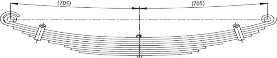 Front Spring 70x8-9-11 for IVECO F.50 NM