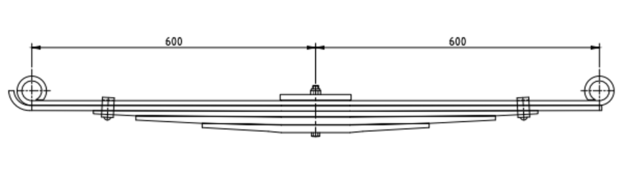 Rear Spring 8970335051 for ISUZU