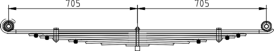 Front Spring 34284 for IVECO