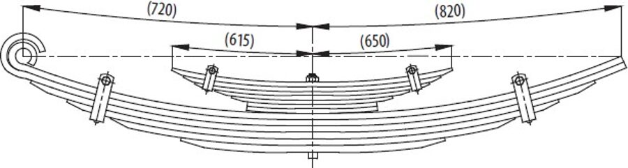 Rear and Helper Spring for FORD CARGO 1824