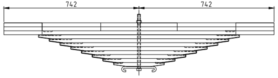 Rear Spring 42065779 for IVECO