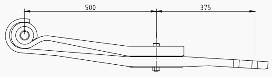 Trailer Rear Spring 3149005700 3155104600 for SAF 