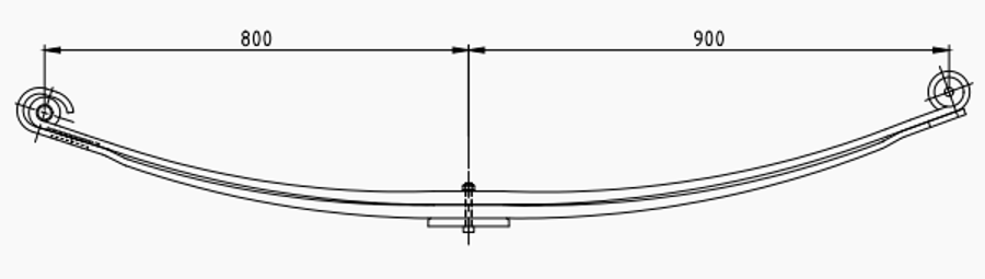 Front Spring 81434006456 for MAN
