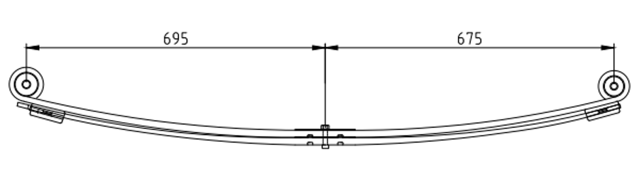 Rear Spring YC155560HD for FORD