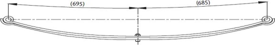 Rear Spring for FORD F.T120/T350 Ç.TEK